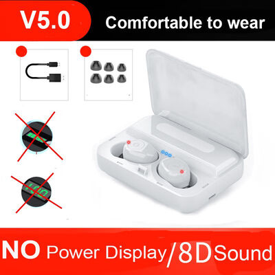 

Bluetooth Earphone 6D Stereo Mini Wireless Earbuds LED Display Wireless Earphones Headphone with Dual Mic Phone Holder