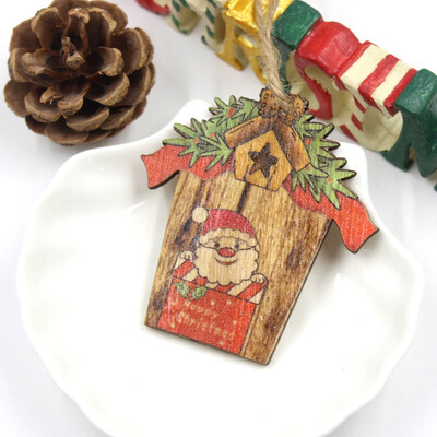 

Diy Tree Wooden Pendants Ornaments For Christmas Party Xmas Tree Ornaments Kids Gifts Decorations