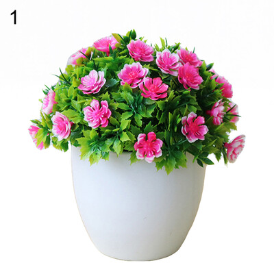 

1Pc Potted Artificial Flower Bonsai Stage Garden Wedding Home Party Decor Props
