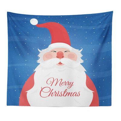 

Toponeto Art Home Decor Hanging Tapestry Wall Christmas Textile Blanket Santa Claus