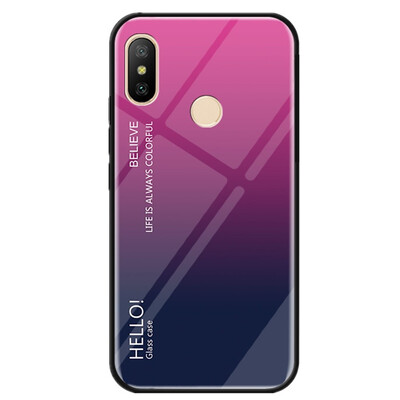 

Gradient Tempered Glass Case for Xiaomi Redmi Note 6 Note6 Pro