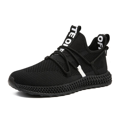

Flying woven mens sports shoes green fashion mesh breathable mens shoes fashion outdoor running shoes