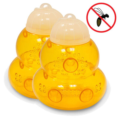 

Siaonvr 2pack Wasp Trap Hornets Yellow Jackets Wasp Repellent Hornet Trap Bee Catcher