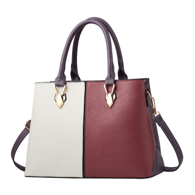 

Tailored Fashion Women Leather Handbags Patchwork Shoulder Bag Female Casual Tote Bag