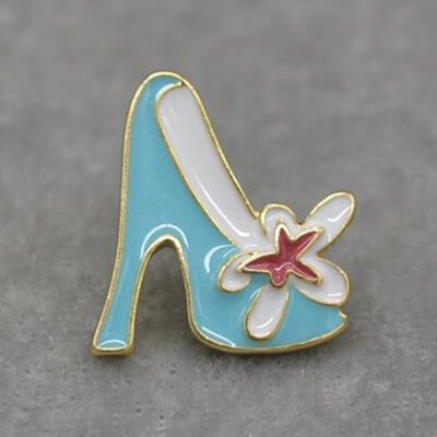 

Cute Castle Pumpkin Carriage Crystal Shoes Crown Dress Metal Brooches Pins Gifts