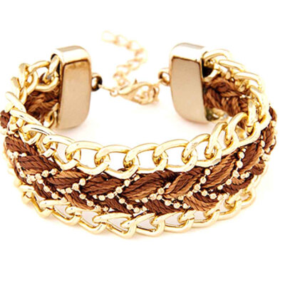 

Women Jewelry Mult-layer Bracelet Europe&The United States Metal Exaggerated Chain Wild Temperament Bracelet Jewelry