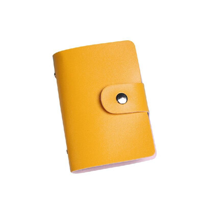 

Fashion Women Men Card Holder Organizer 24 Card Slots PU Leather Business ID Credit Card Case