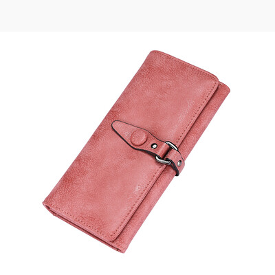 

REALER brand women wallet foldable design artificial leather wallet coin purse multi card holder female long purse for iphone