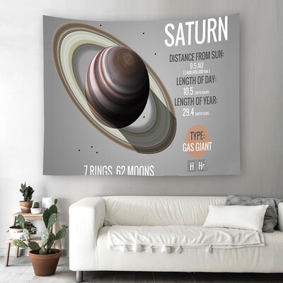 

Toponeto Solar System Tapestry Planets Arround Sun in Universe Wall Hanging Space Tapestries Party Wall Decor