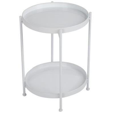 

Greensen Simple Double Layer Storage Tea Table Bedroom Bedside Coffee Table