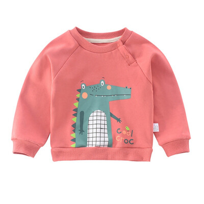 

Girl Boy Cartoon Print Sweatshirts Autumn Casual Toddler Blouse Baby Clothes Long Sleeve Outerwear