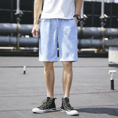 

Mens Casual Short Pants Plaid Gym Fitness jogging Running Sports Wear Shorts