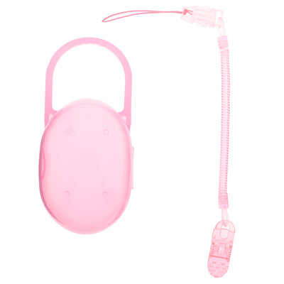 

2PCS Baby Toy Chain Infant Teething Dummy Clips Pacifier Chain Pacifier Box