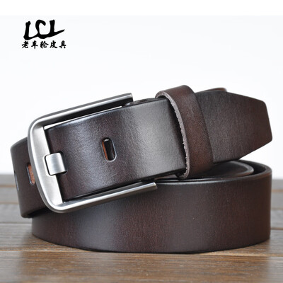 

Taobao explosion head suede leather belt Korean fashion alloy buckle mens belt custom made