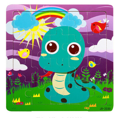 

Gotoamei Wooden Puzzle Educational Developmental Baby Kids Training Toy