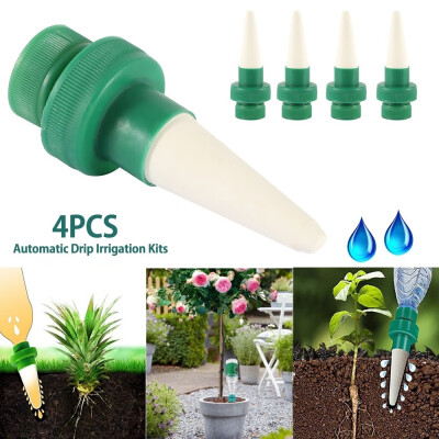 

4pcs Plant Waterer Ceramic Watering Spikes for Plastic Bottles Self Plant Watering Devices for Indoor Outdoor Potted Flower