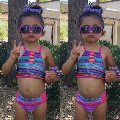 

Toddler Baby Kids Girls Bikini Set Bathing Suit Swimwear Swimsuit Beachwear