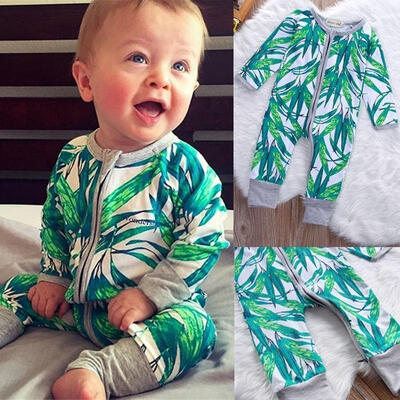 

Infant Baby Girl Boy Long Sleeve Bamboo Romper Bodysuit Jumpsuit Outfits Clothes