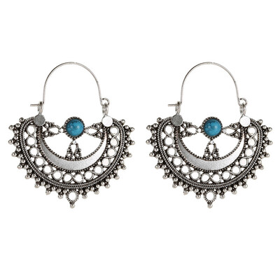 

Women New Unique Ethnic Hollow Out Flower Vintage Earring Stud Earrings Party Jewelry Accessory