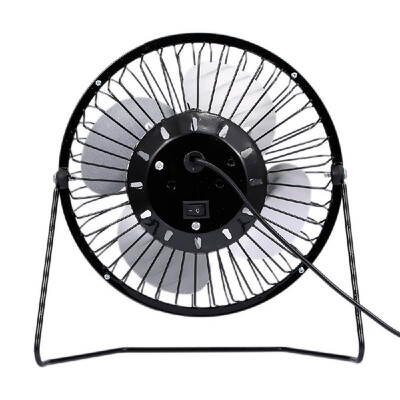 

USB Mini Fan Desktop Cooler Fan Quiet Fan Metal Fan for Office&Home Use Black