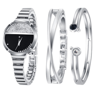 

RM Women Stainless Steel Bracelet Band Analog Quartz Round Wrist Watch Watches