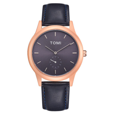 

TOMI brand single eye belt watch high-end business quartz watch