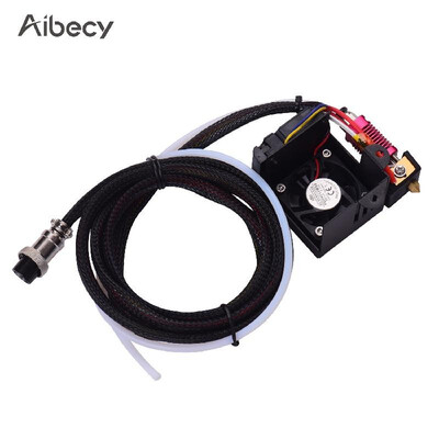 

Aibecy 175mm Hotend Extruder Kit with 04mm Nozzle Double Fans Fan Cover Air Connections 12V Compatible with Creality CR-10 CR-10