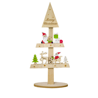 

〖Follure〗Home Decor Gifts Creative Painted Christmas Wooden Tabletop Decoration