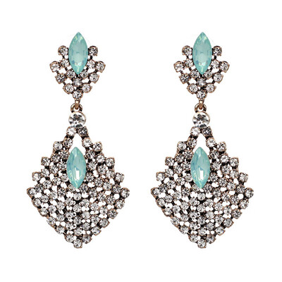 

JURAN 2 Colors New Arrival Unique Earrings High Quality Crystal Dangle Earrings For Women Lady Gift W1108-1