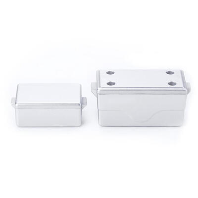 

110 Crawler RC Car Scale Accessories Hard Metal Decorative Tool Box Set