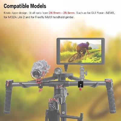

25mm Rod Clamp Holder Light Mount Stand Bracket with 14" 38" Screw Mounts for DJI Ronin-MRonin-MX for MOZA Lite 2 for Freefly