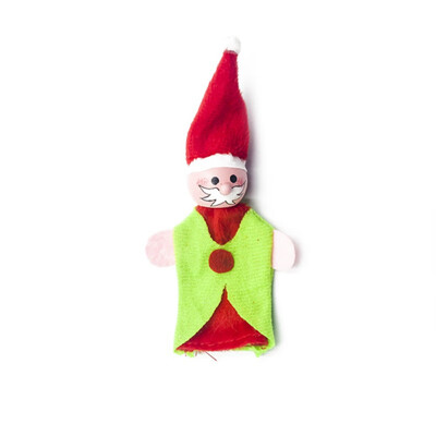 

Christmas Decorations Santa Claus Friends Finger Plush Toys Child Baby Favor Dolls Boys Girls Finger Puppets Santa Snowflake