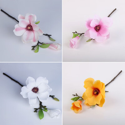 

Artificial Simulation Short Branch Mini Magnolia Flower Home Office Garden Decor