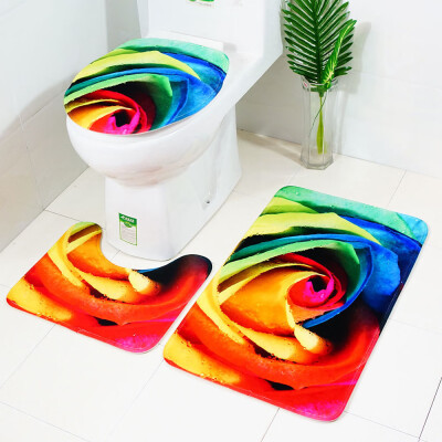 

〖Follure〗3pcs Non-Slip Suction Grip Bath Mat Bathroom Kitchen Carpet Doormats Decor