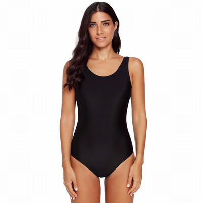 

Gradient U-neck one-piece swimsuit