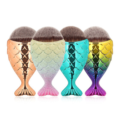 

〖Follure〗Fish Scale Makeup Brush Fishtail Bottom Brush Powder Blush Makeup Cosmetic Brush