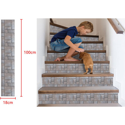 

Toponeto 3D Simulation Stair Stickers Waterproof Wall Stickers DIY Home Decor