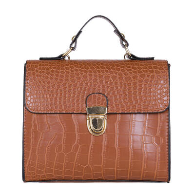 

Elegant Solid Color Shoulder Handbag Women Crossbody Flap Leather Bags
