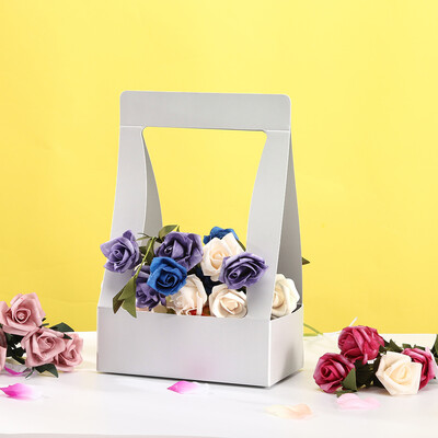 

Gobestart Paper Handmade Flower Basket Insert Bouquet Gift Box Waterproof 5PC