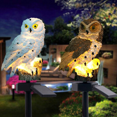 

〖Follure〗2PCS LED Garden Lights Solar Night Lights Owl Shape Solar-Powered Lawn Lamp