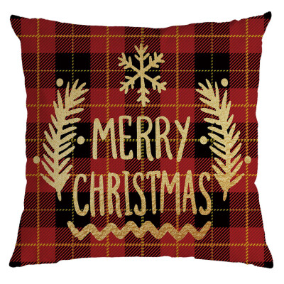 

Siaonvr Christmas Pillow Cover Pillowcases Decorative Sofa Cushion Cover 45x45cm