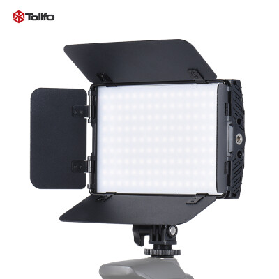 

Tolifo PT-15B PRO II 15W LED Panel Light Dimmable Bi-color 3200K - 5600K Ultra-thin Aluminum Alloy On-Camera Lamp with 4-Leaf Barn