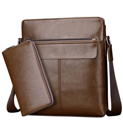 

Tailored New fashion men bags leather business male travel messenger bag men bag