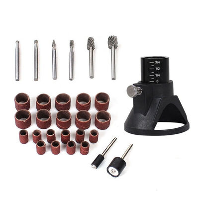 

6pcs Drill Bit Set & Sanding Belts Grinder & Drill Locator For DIY Woodwork
