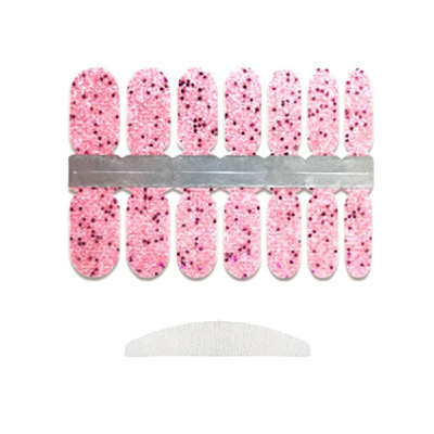 

Glitter Nail Stickers Wrap Cover Full Nail Polish Sticker Self-Adhesive DIY Nail Art Decoration