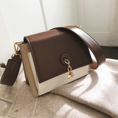 

Qiao Bani 2019 spring new Korean ins fashion hit color organ bag wild single shoulder diagonal trend handbags
