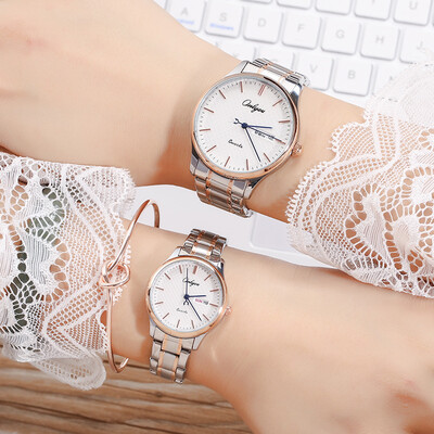 

Simple couple watch automatic quartz watch ultra-thin steel belt female watch tide mens watch waterproof
