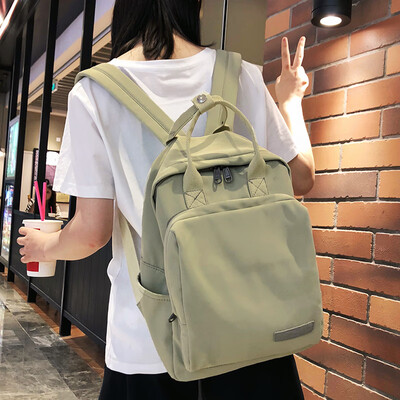 

Hong Kong style schoolbag female Korean version high school ins venereal ulzzang retro backpack female double shoulder bag girl st