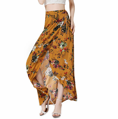 

Roseonmyhand Womens Boho High Waist Skirt Summer Casual Beach Maxi Long Dress Floral Skirt