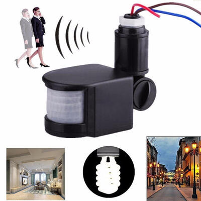 

NEW 180° LED Outdoor 110-220V Infrared PIR Motion Sensor Detector Wall Light Switch